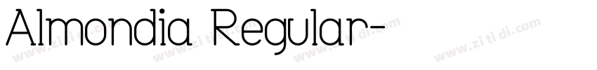 Almondia Regular字体转换